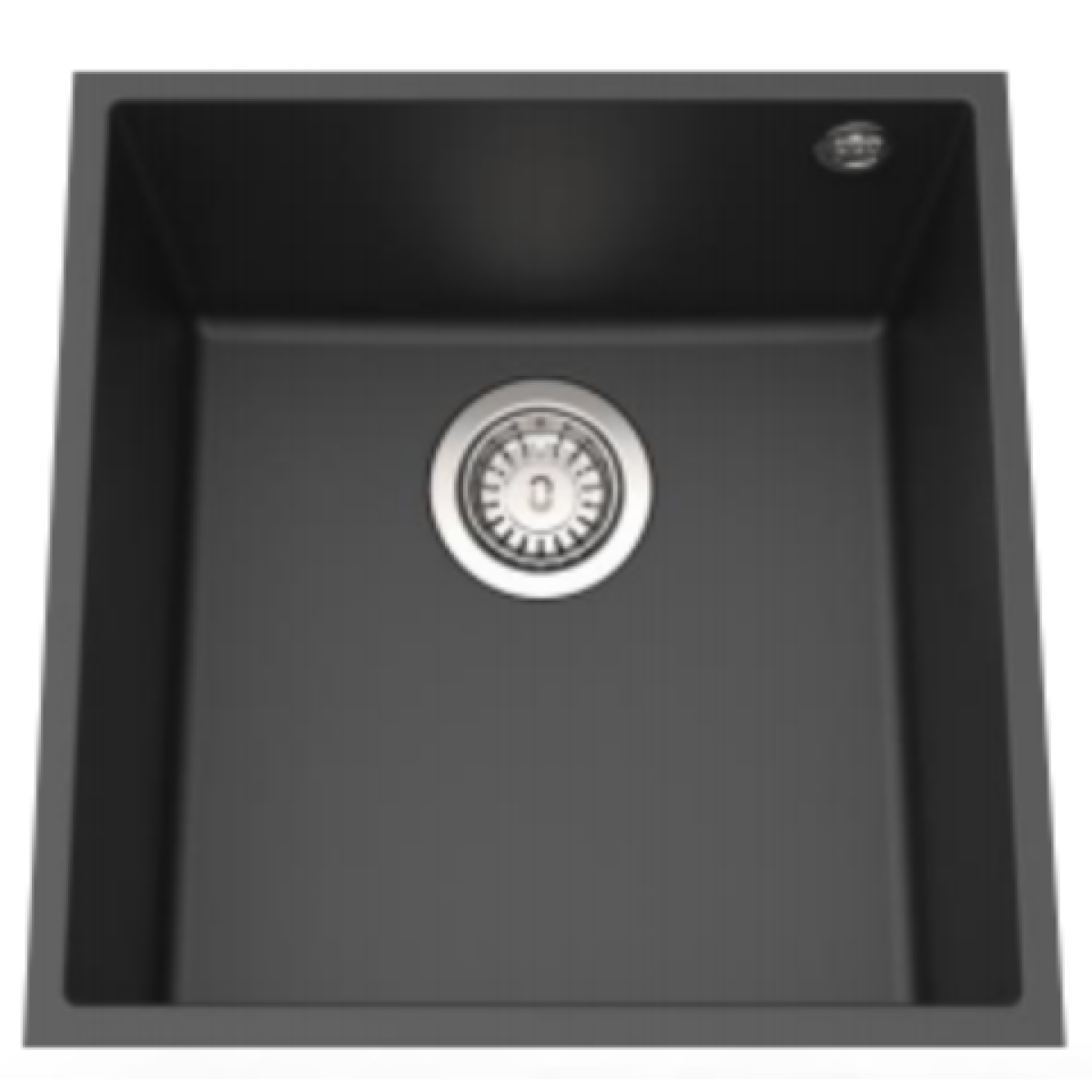 Elleci QUADRA102U 花崗岩廚房台下石盆 (黑色)